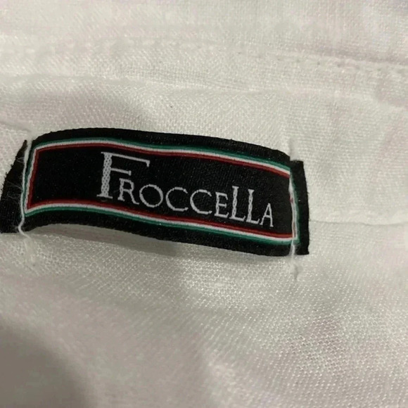 FROCCELLA  100% linen tunic blouse - Picture 6 of 11